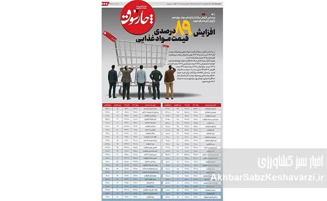 افزایش-۸۹-درصدی-قیمت-مواد-غذایی