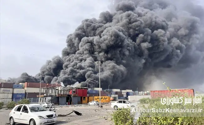 خسارت-آتش‌-سوزی-بندر-رجایی-3