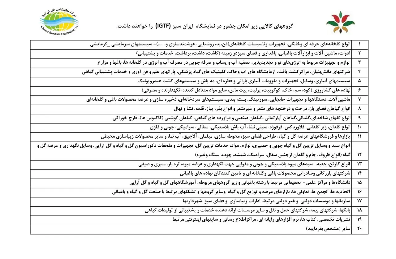 نمایشگاه بین‌المللی ایران سبز 2