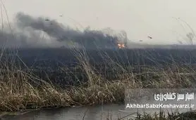  آتش‌سوزی هور؛ بخش عراقی تالاب هورالعظیم ۴ ماهه می‌سوزد/تشدید بحران تنفسی