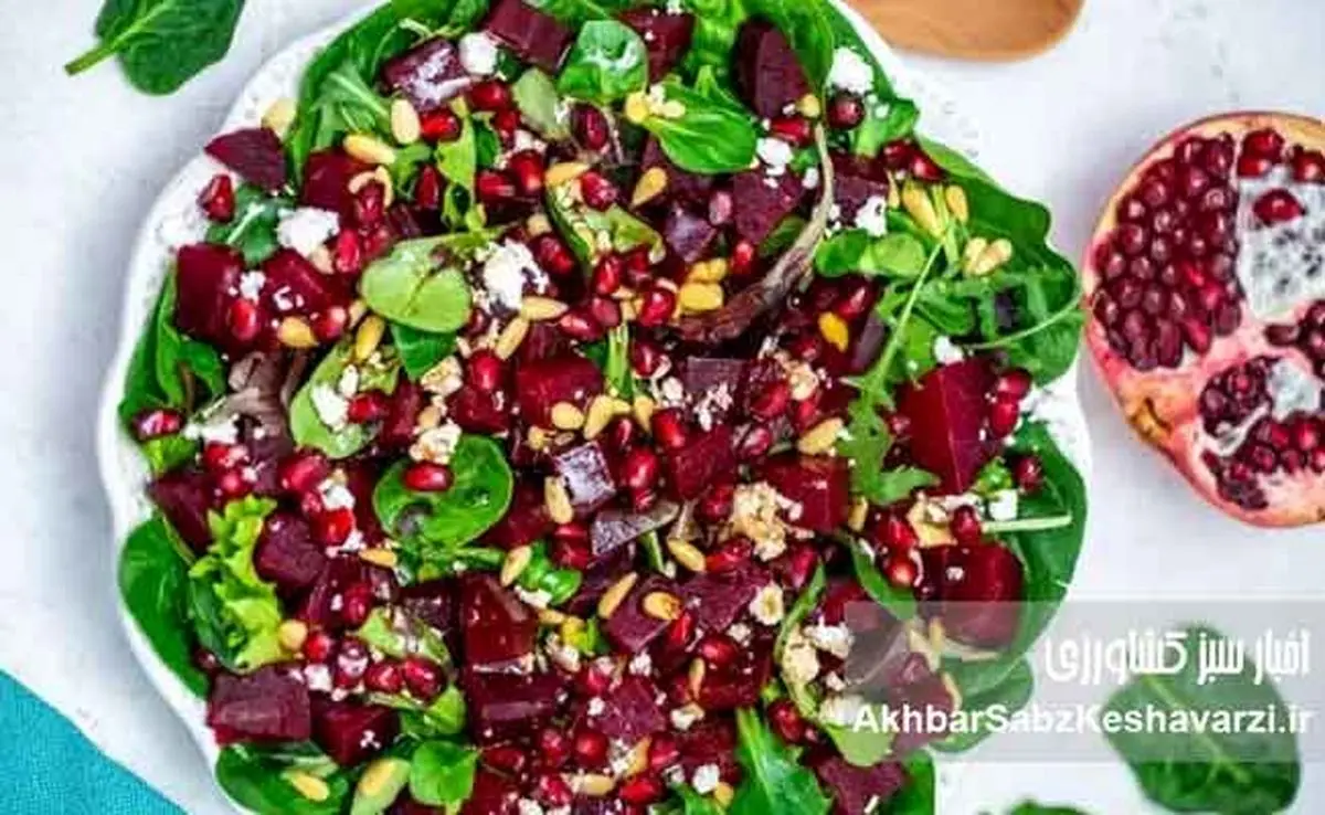 ۵ سالاد خوش‌رنگ و مجلسی برای شب یلدا؛ از سالاد لبو تا انار و کلم قرمز