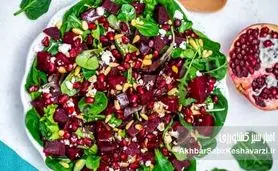 ۵ سالاد خوش‌رنگ و مجلسی برای شب یلدا؛ از سالاد لبو تا انار و کلم قرمز