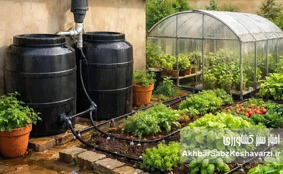 مدیریت هوشمند منابع آبی در مقیاس خرد: بازیافت آب باران، راهکاری راهبردی برای کشاورزی خانگی