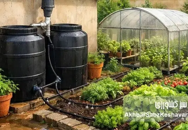 مدیریت هوشمند منابع آبی در مقیاس خرد: بازیافت آب باران، راهکاری راهبردی برای کشاورزی خانگی