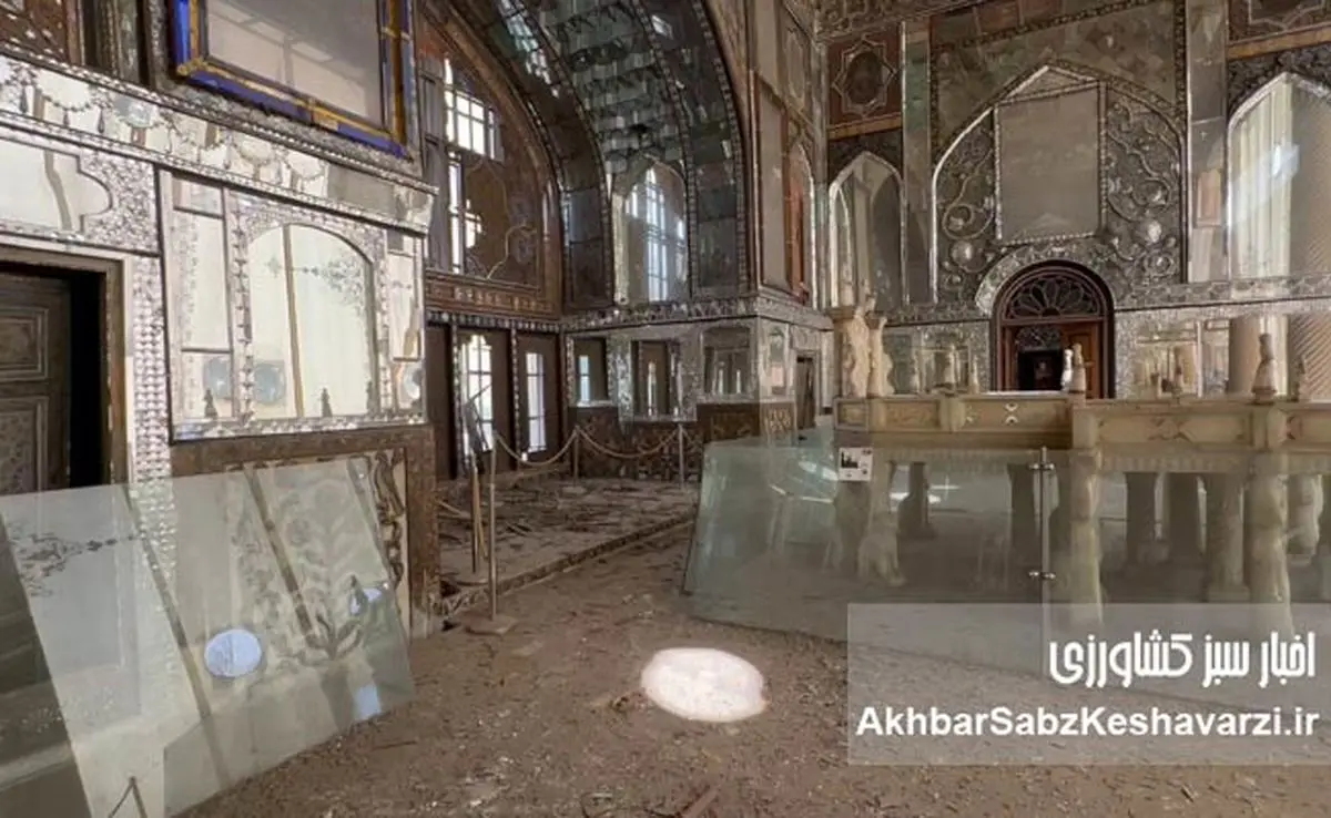 میراث بی‌دفاع ایران: کاخ گلستان در تیررس انفجارها فرو ریخت!