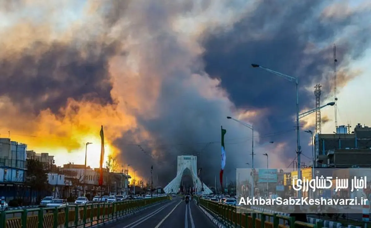 آتش بر نماد پایتخت؛ روایت عکاس از انفجارهای مرگبار تهران