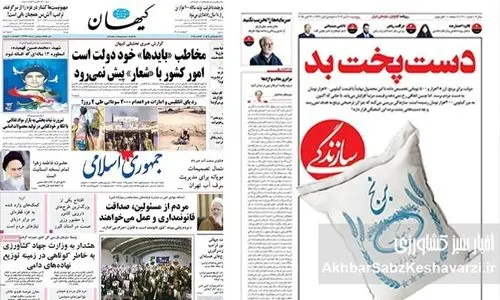 طوفان انتقاد رسانه‌ها از وزارت جهاد کشاورزی؛ از هشدار سازمان بازرسی تا دست پخت گرانی