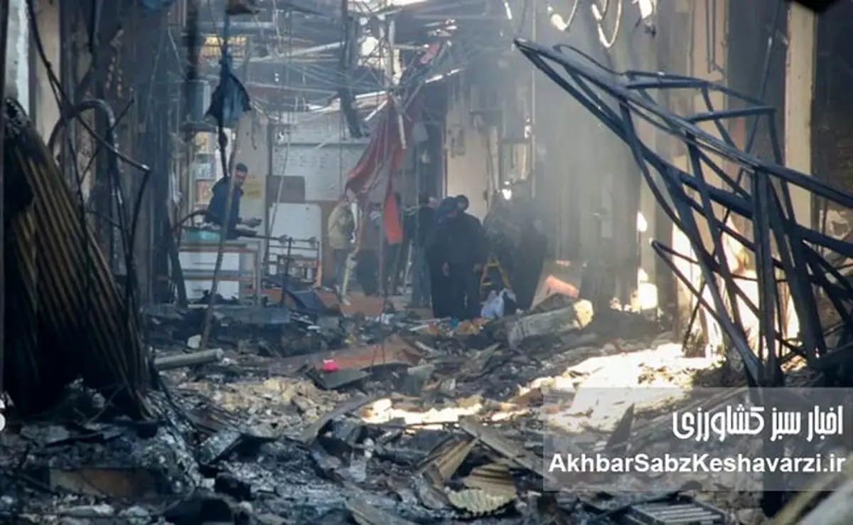 روایتی از خاکستر؛ نگاهی به ویرانه‌های «بازار سوخته رشت» و زخم عمیق کسبه