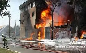 آتش‌سوزی انبار مرکزی میهن: مهار فوری حریق گسترده توسط آتش‌نشان گلستان